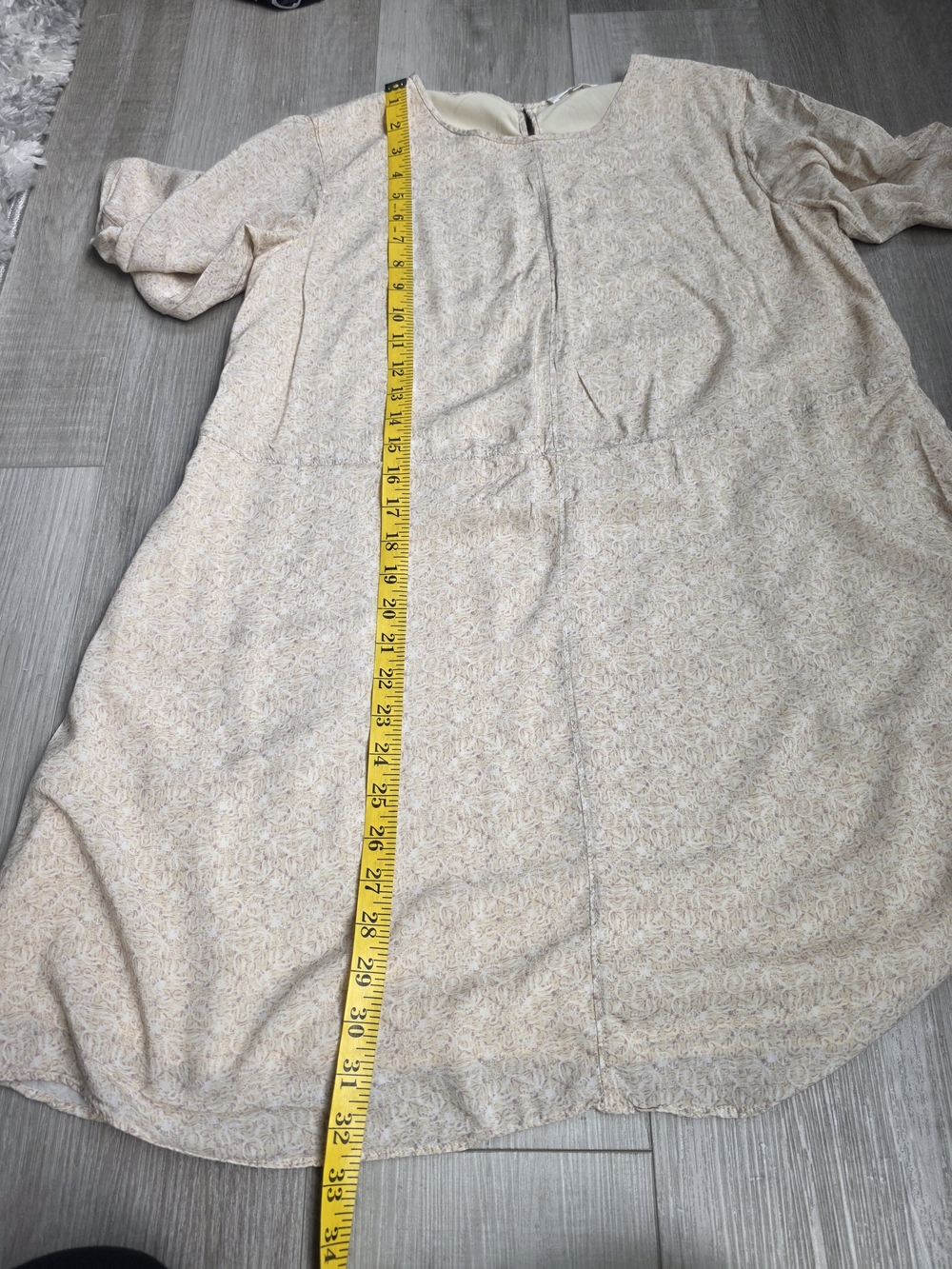 Wilfred Aritzia XS Cream Pink Floral Print Dress Rayon Boho Cottagecore - Picture 7 of 9